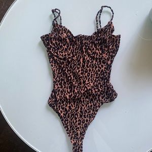 naked wardrobe leopard bustier